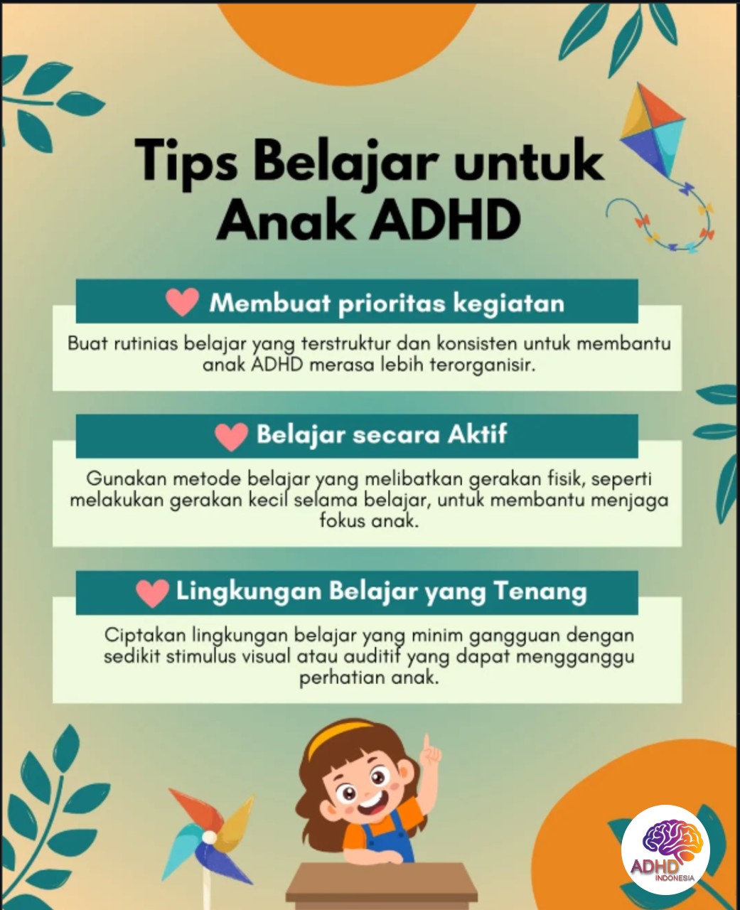 Strategi Belajar yang Cocok untuk Anak ADHD di Kabupaten Ogan Komering Ilir